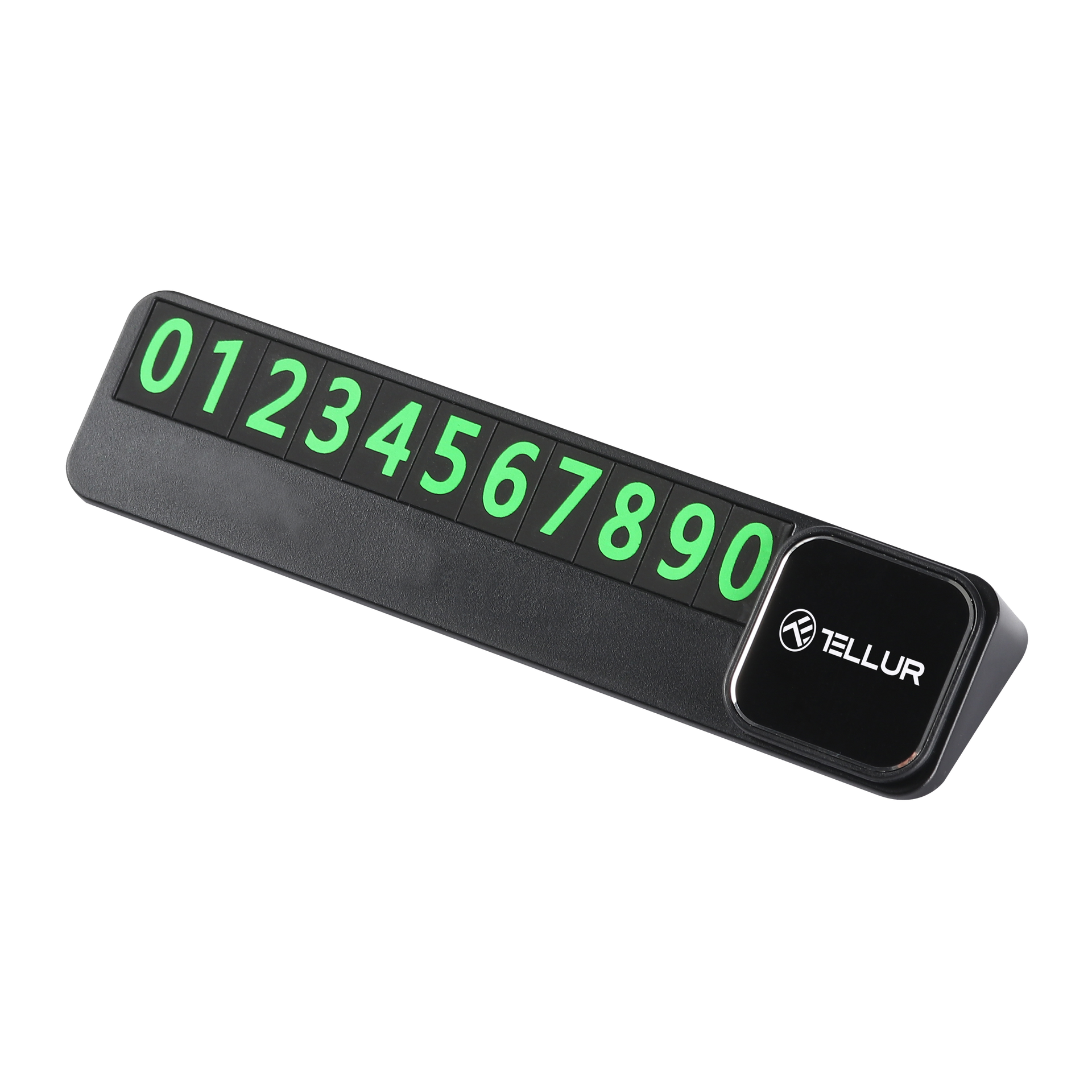 Temporary car parking phone number card, plastic – TELLUR