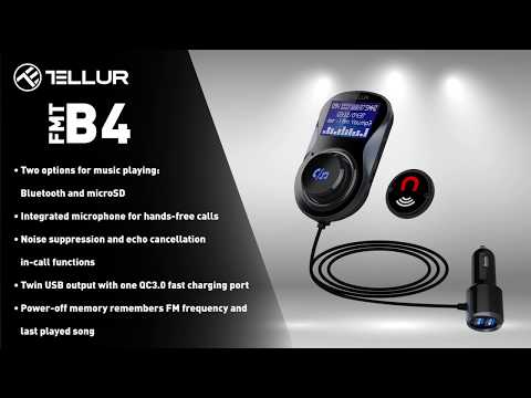 B4 Bluetooth-Auto-FM-Transmitter – TELLUR